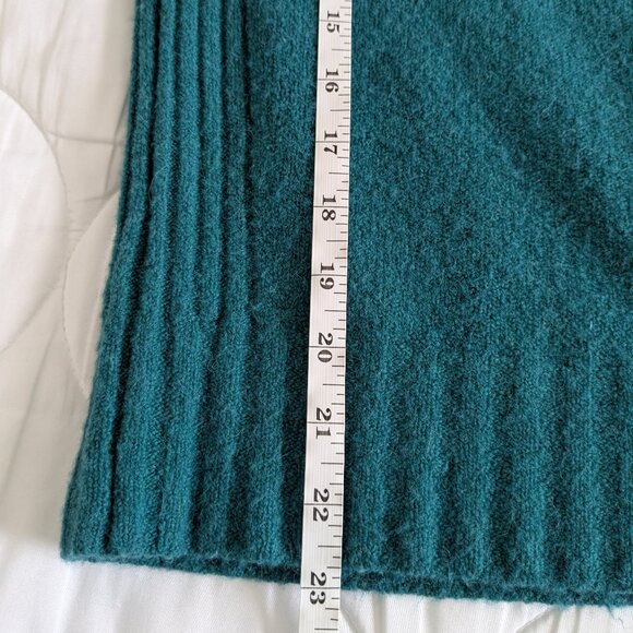 J. Crew Sweater Women's Small Emerald Green Mock Neck Supersoft Yarn Wool #J6366 - Picture 16 of 16